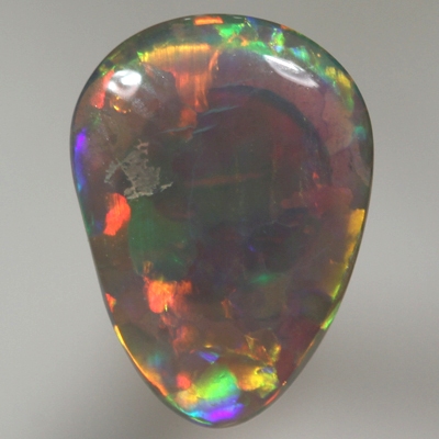 SOLID SEMI BLACK OPAL  Very bright rolling flashes. Crisp cherry red. SEE VIDEO